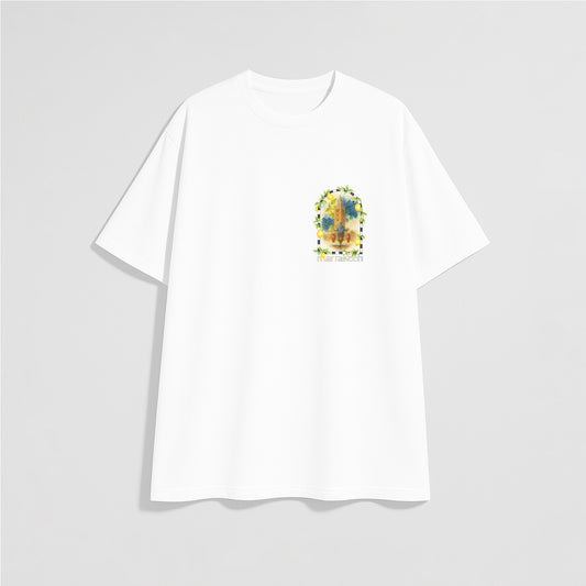 T-shirt oversize Blanc « Tangia Marrakechia »